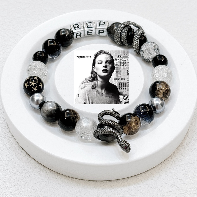 Taylor Swift Friendship Bracelet, New Reputation Upgraded Version, Taylor Swift Merchandise Bracelet