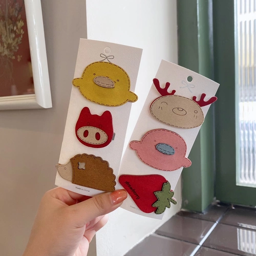 Брендовая милая детская заколка для волос, заколка-крабик, мультяшный аксессуар для волос, шпильки для волос, челка, популярно в интернете