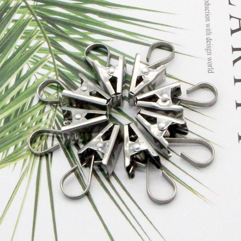 Metal curtain hook Curtain hook clip buckle accessories Small clip Curtain ring Stainless steel iron ring buckle