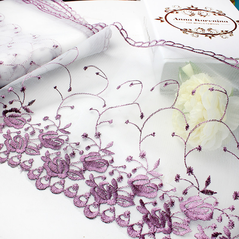 Shengyan family curtain head embroidered lace curtain lace accessories bottom edge decoration sofa curtain side belt