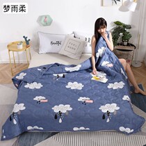 Diamond velvet summer cool quilt Machine washable single student dormitory summer air conditioning quilt double household skin-friendly summer cool quilt
