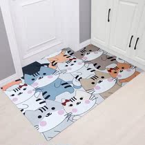 Can scrub into the doormat PVC door cushion Bedroom doormat Doormat Entrance waterproof and anti-oil washout kitchen rug