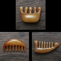 White Buffalo Horn Facial Plate Scraping Facial Beauty Female Mothers Day Gifts Head Massage Meridians Dial and Rod Eye Comb