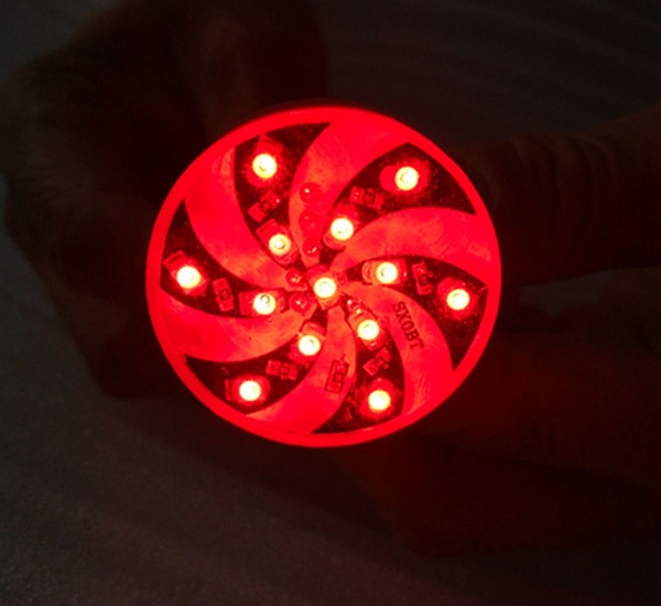 Đại bàng nhanh WISP Fuxi Xe máy Hot Wheel Xe máy Đèn hậu phía sau Ánh sáng lấp lánh LED Màu sắc xoay phanh - Đèn xe máy đèn led xe máy cos vàng pha trắng