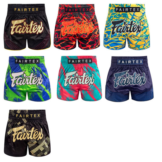 Fairtex Complete Set of Shorts for Adults and Men Muay Thai Special Free Fighting Fighting Competition Training Sports Shorts
