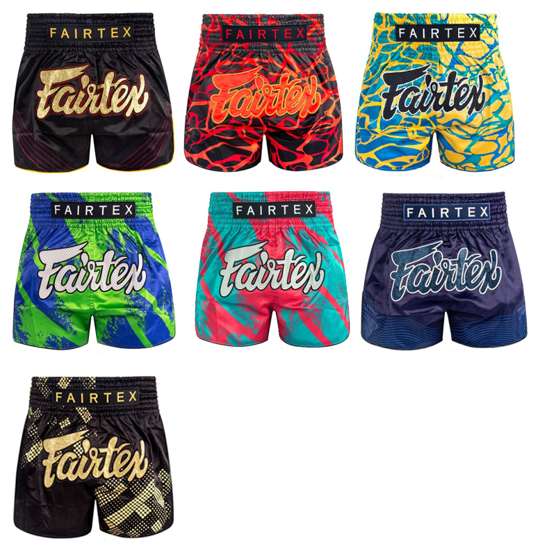 Fairtex Complete Set of Shorts for Adults and Men Muay Thai Special Free Fighting Fighting Competition Training Sports Shorts