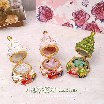 Christmas Gift Bear Wishing Tree Aromatherapy Diffuser Stone Light Fragrance Practical High-End Gift for Best Friend Girl Birthday Present