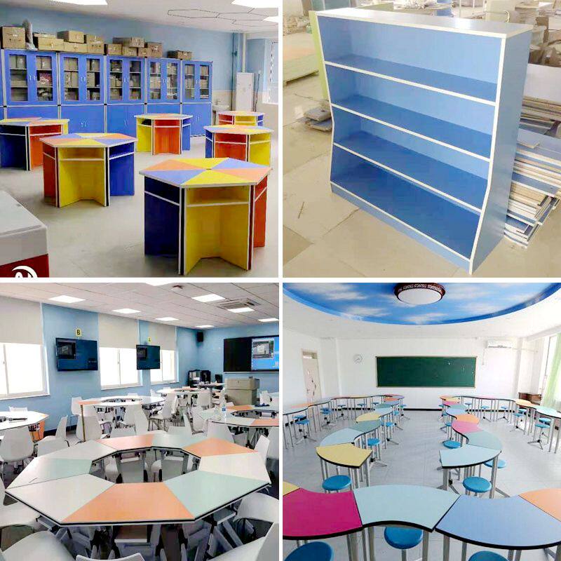 Library Reading Room Composition Desk Early Education Art Training Coaching Class Chairs Students Study Table Painting Table