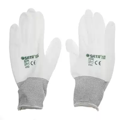 Shida gloves protective non-slip wear-resistant labor labor insurance work gloves nitrile work gloves palm dip FS0401