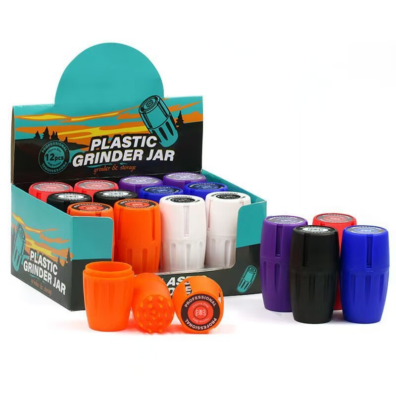 Hand-Cranked Tobacco Grinder, Single-Layer Shredder, Available in Red or Yellow, Pipe Accessories for Men