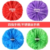 Четырех -фрингер Lala Team Team Hand Flower Square Танцоры танцуют цветочный танец цветочный мяч школа болельщицы