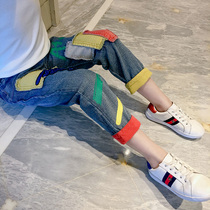 Girl Clothes Spring Dress 2022 New Korean Version Foreign Air Long Pants CUHK Children Children Spring Fashion Casual Jeans Tide