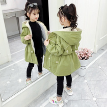 Girl Autumn Dress 2022 New Child Clothing Foreign Air Trendy Clip Cotton Windjersey Great Boy Children Spring Autumn Tide Thickened Jacket