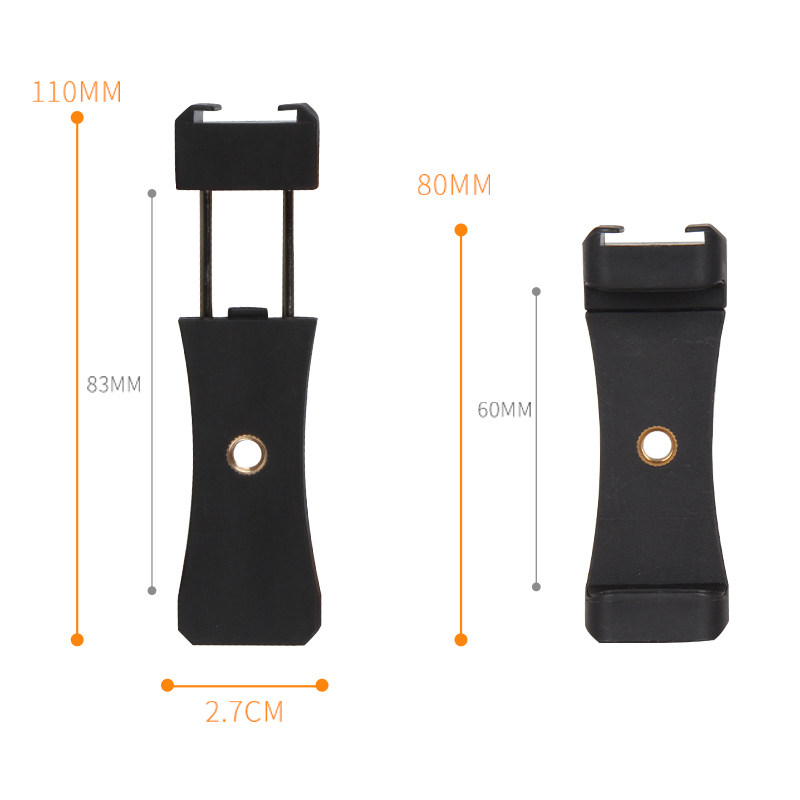 100 Letter Horizontal Vertical Mobile Phone Photo Clip Tripod Tripod Head Transfer Seat Universal Live Bracket Fixed Clip