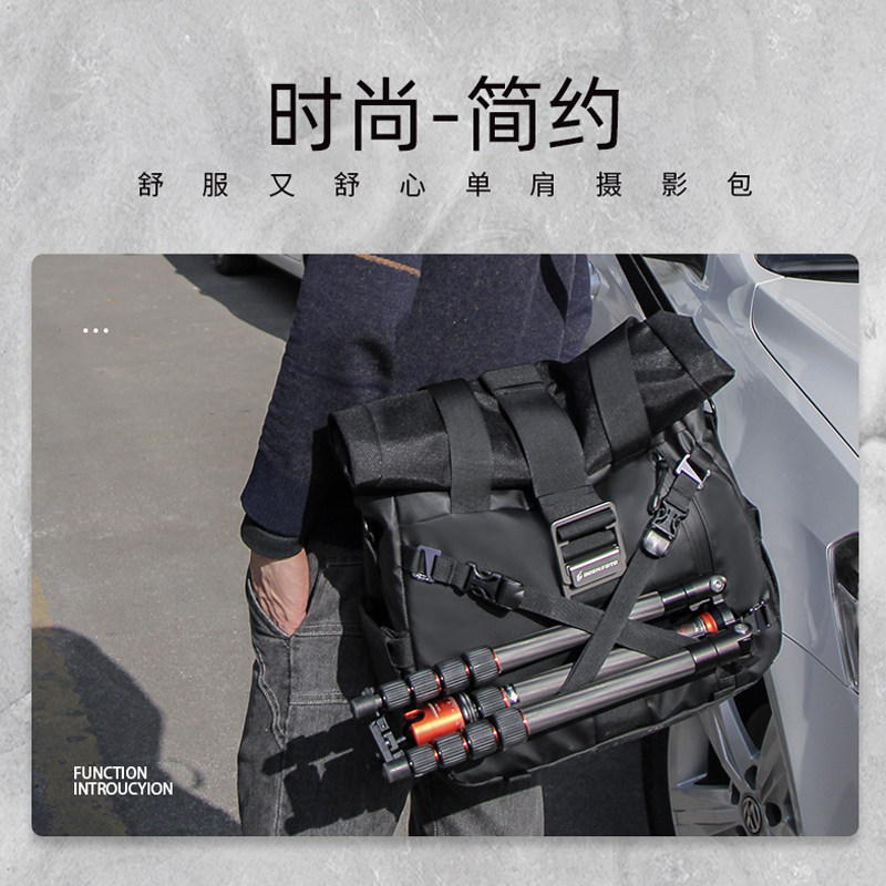 BESNFOTO Camera Bag Single Shoulder for Canon Female Waterproof Nikon Sony Wet-Man Slipper Photography Pack