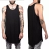 Áo thun dài chấm bi rộng quá khổ cotton màu cam lạc đà nam màu hồng - Áo vest cotton các loại áo ba lỗ nam Áo vest cotton