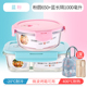 hộp cơm hâm nóng magic Nhân viên văn phòng hộp cơm trưa lò vi sóng đặc biệt sưởi ấm hộp ăn trưa tươi hộp riêng biệt có nắp kín bát tròn - Hộp cơm điện sưởi ấm 	hộp cơm điện inox 2 tầng