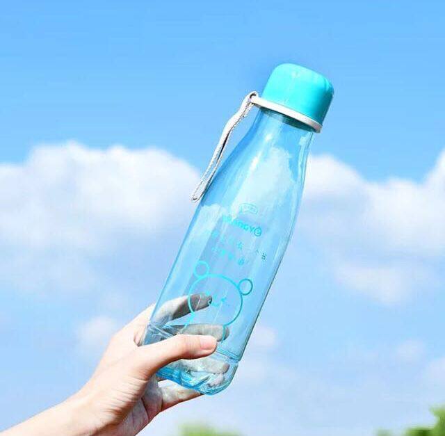 Creative fashion cup cartoon pattern transparent water cup seal leakable tasteless space cup