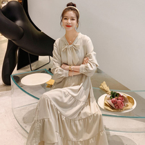 Pregnant women Summer breastfeeding dress summer 2021 New does not show Belly Belly fashion chiffon maternity dress summer