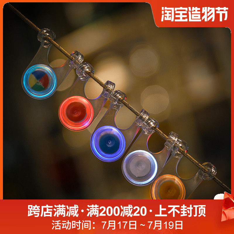 Outdoor exquisite camping equipment Camping LED warning light Tent windproof rope hanging light Anti-trip safety signal light