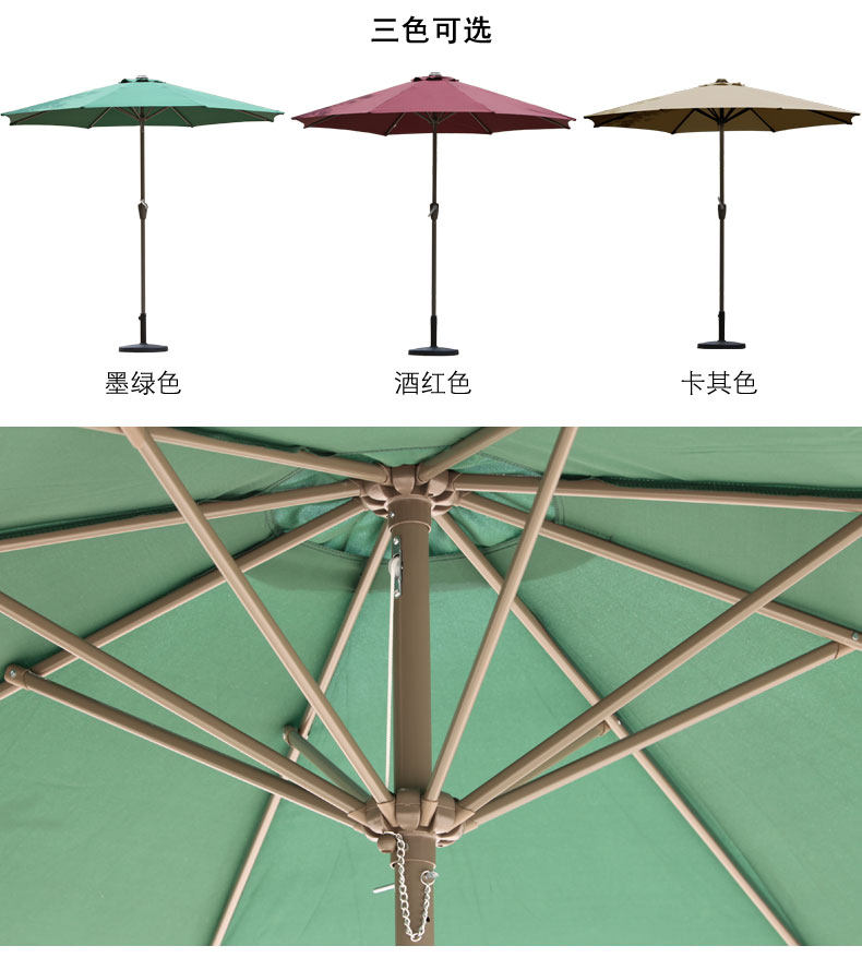 户外家具中立伞室外遮阳伞大型庭院伞岗亭花园沙滩折叠伞中柱伞详情7