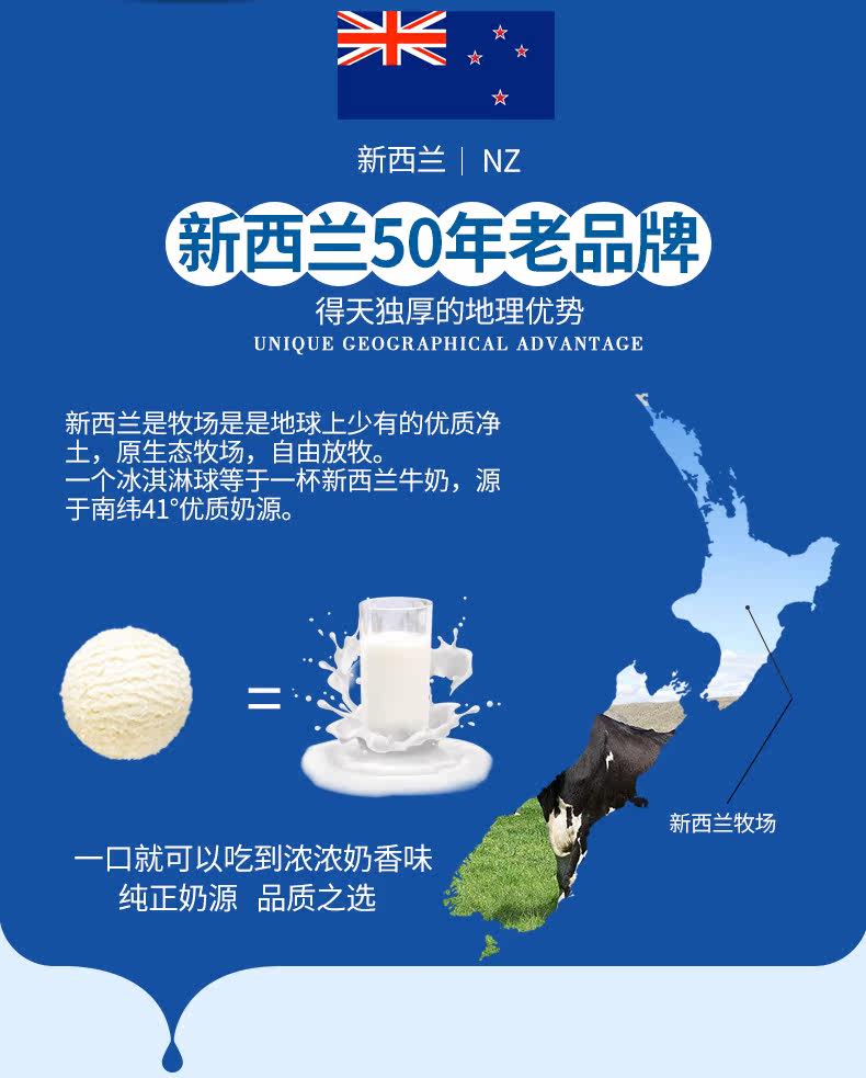 新西兰原装进口 Much Moore 冰淇淋 2L 六种口味可选 图2