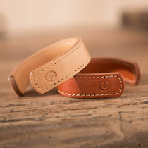 Tanning leather American retro couple bracelet handmade cowhide bracelet wide simple opening