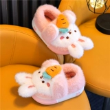 Детские удерживающие тепло флисовые тапочки для мальчиков, туфли