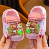 Детские слайдеры, летние мультяшные милые тапочки, туфли, мягкая подошва