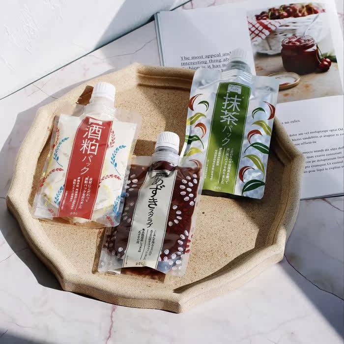Fan Bingbing recommends) Japan PDC wine dregs mask rinse type 170g wine dregs matcha mask smear type