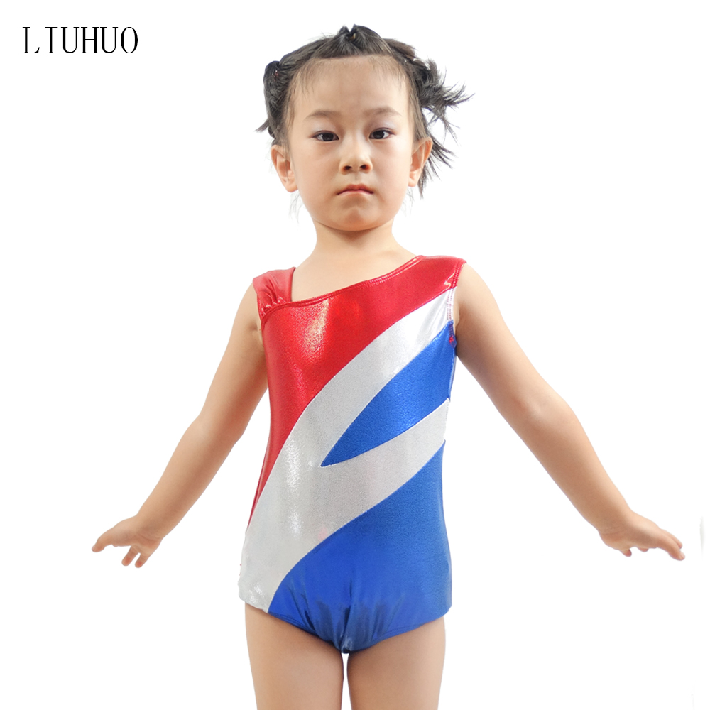 LIUHUO gymnastics clothing children's female competitive clothing acrobatic aerobics performance clothing blue BD531