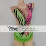 Liuhuo Art Gymnastics Clothing Service Service Service Дочь и дети Custom Hearleading Соревнования по зеленой BD771