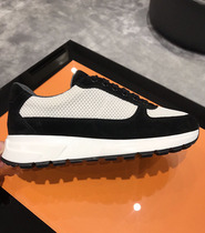 European Station Summer Autumn Net Face Comfort Breathable Men Sports Casual Shoes Leather Youth 100 Hitch A Little White Shoe Tide