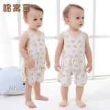 Хлопковое детское тонкое летнее боди для новорожденных для раннего возраста без рукавов, 0-1 лет