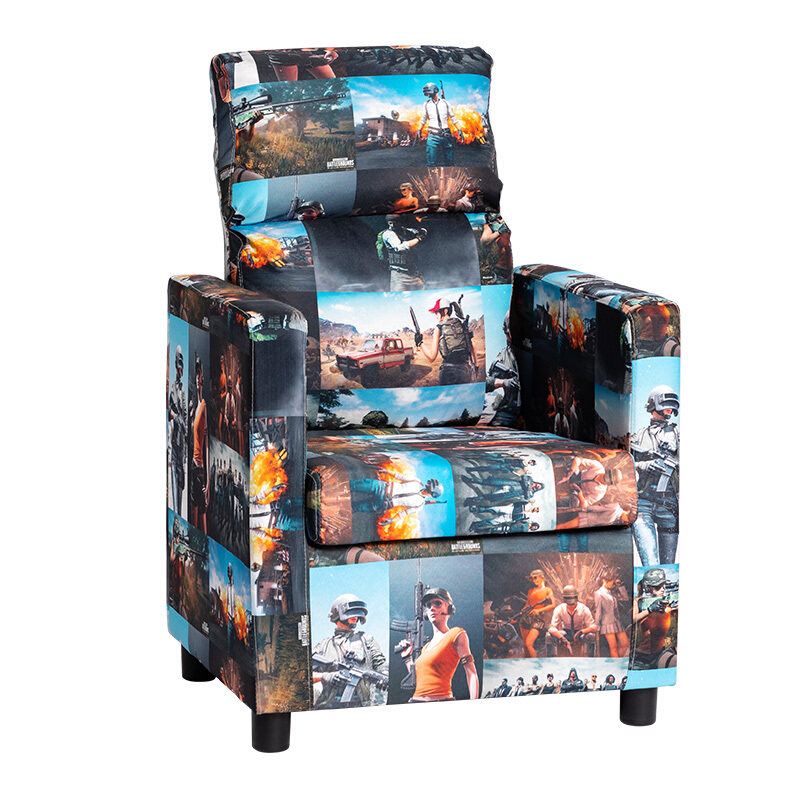 High back net café café computer sofa chair cloth art single new washable backrest adjustable competitive seat