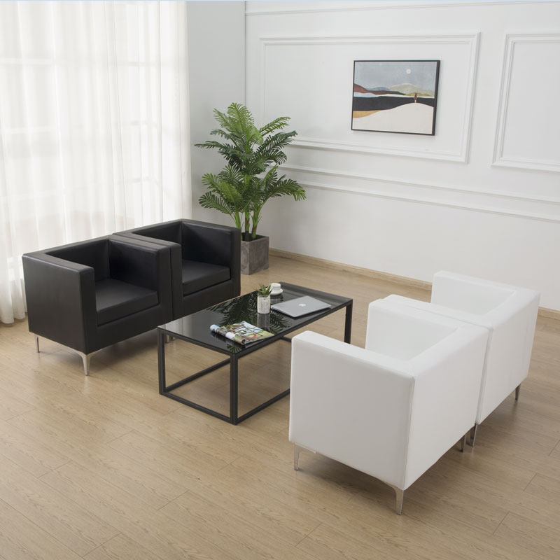 Brief office Office Guest Sofa Tea Table Combo Business Talks 4s Store Lounge Hotel Famous Guest Room Sample House Display Center