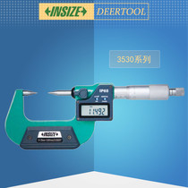 Suzhou insize English digital display double pointed micrometer 0-25 electronic micrometer British 3530-25ac