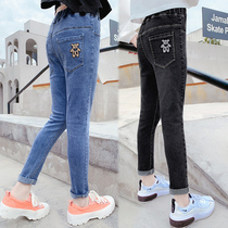 Girls Skinny Jeans Spring and Autumn Dress Childrens foreign style Korean version of elastic leggings