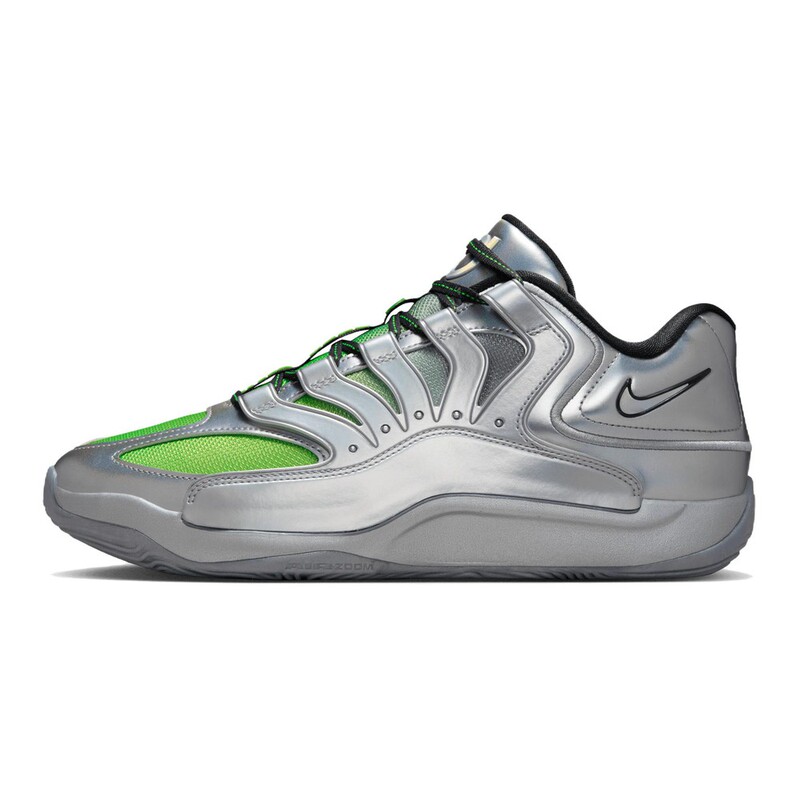 [Climbing] Nike Basketball Shoes, Lace-Up, Flat Sole, Silver, Men'S, Spring and Autumn, Non-Slip, Wear-Resistant, Round Toe