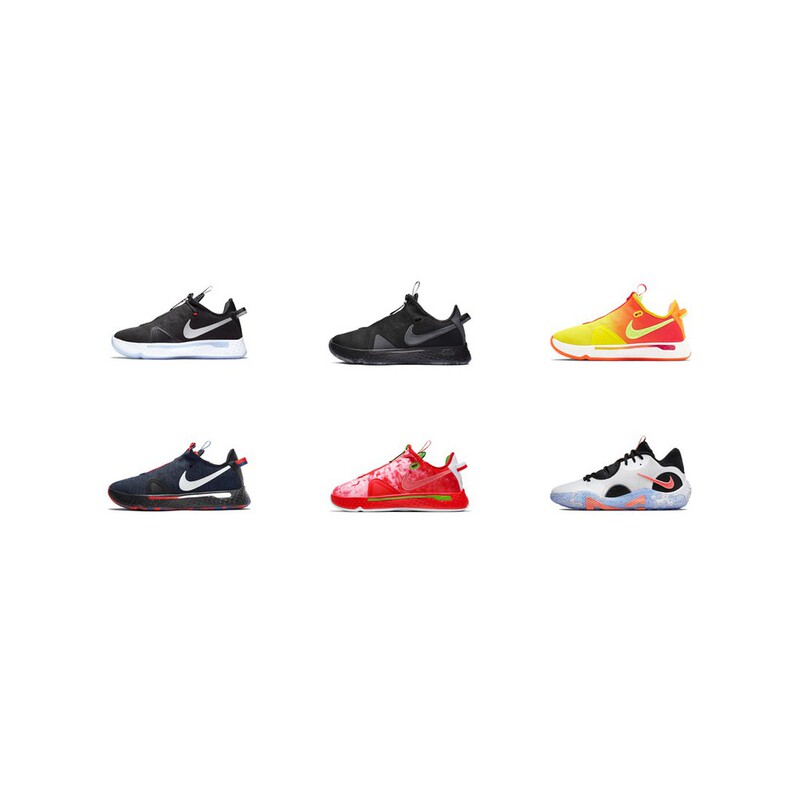[Climbing] Nike Pg4 and Pg6 Ep Paul George Round-Toe Lace-Up Low-Top Practical Basketball Shoes for Men and Women