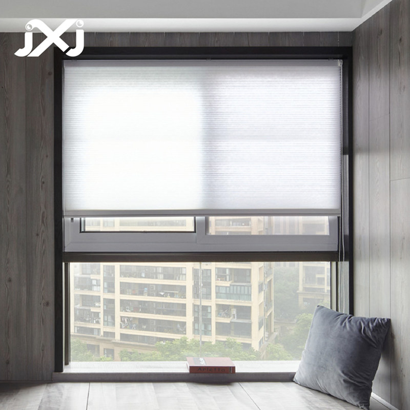 Mascot electric honeycomb curtain thermal insulation noise-reducing sunscreen Organza Curtain balcony Living room All-shading shading curtain