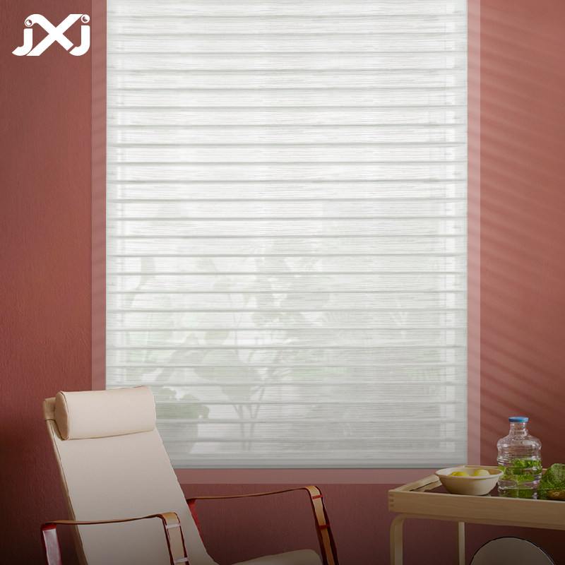 JXJ Wide View Shangri-La Curtain Soft Gauze Curtain Electric Shutter Screen Balcony Bedroom Office Roll-up Roller Shutter