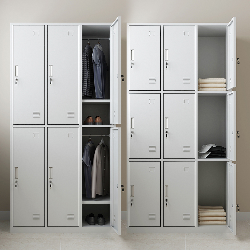 Staff locker locker lockerstons in the dormitories Gym bathrooms steel storage bags cabinets