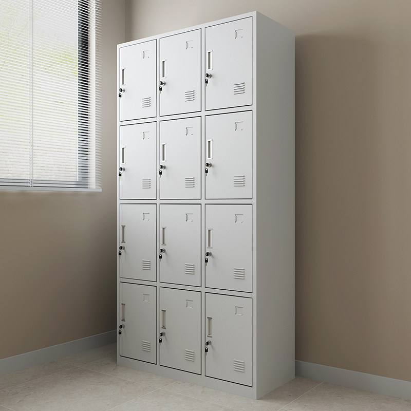 Twelve-door staff locker with locking tin storage cabinet steel locker storage cabinet gym locker locker