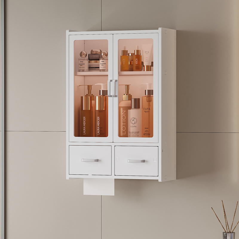 Bathroom Toilet Storage Rack Wall-Mounted Storage Cabinet Cosmetics Storage Hanging Cabinet Wall Cabinet Waterproof No Drilling Required Bathroom Toilet Storage Rack Wall-Mounted Storage Cabinet Cosmetics Storage Hanging Cabinet Wall Cabinet Waterproof No Drilling Required