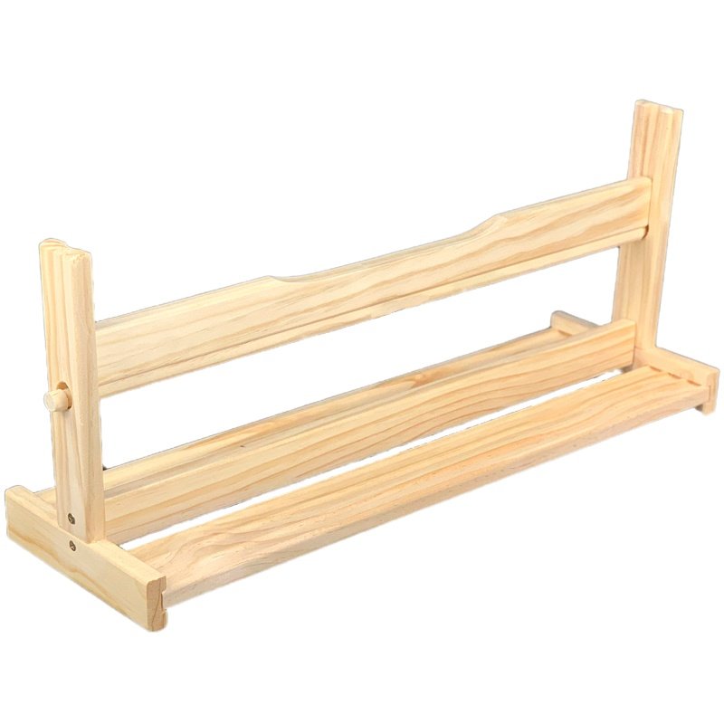 Special Rack for Ink Wash Painting Long Scrolls, Calligraphy Long Scroll Paper Rack, Calligraphy and Painting Long Scroll Wooden Rack, Special Solid Wood Rack for Calligraphy and Chinese Painting, Storage Rack, Scroll Paper Rack