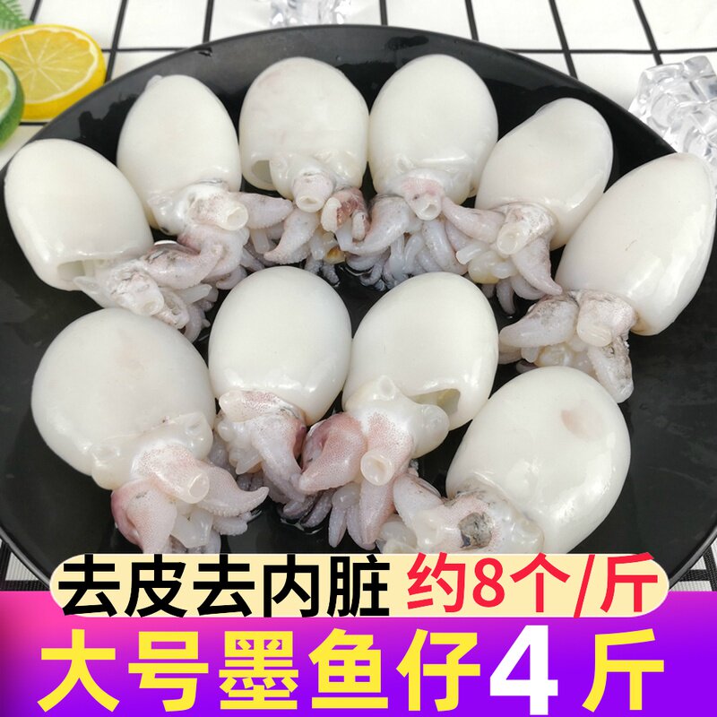 Big cuttlefish 4 kg fresh and fresh seafood frozen cuttlefish fresh frozen hot pot ingredients aquatic small cuttlefish