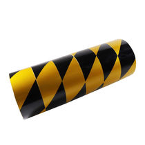 Haohang Senchuang two-color twill reflective warning strip reflective film PVC warning tape floor sticker warning tape skew