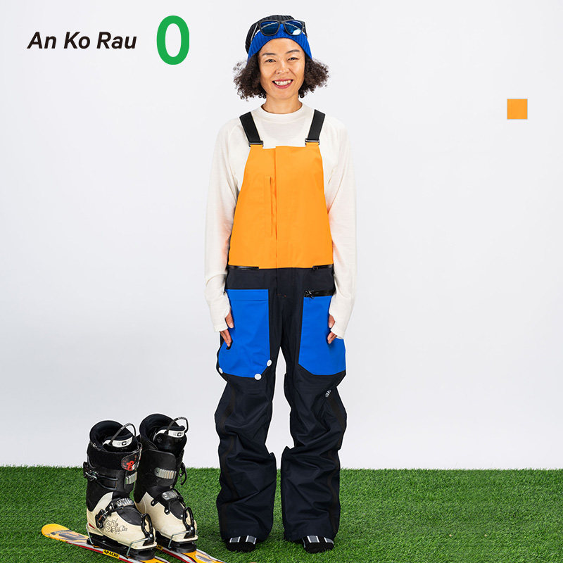 An Ko Rau Ankolo Zero Windproof Waterproof Breathable Breathable Ski Strap Pants A0193PA25