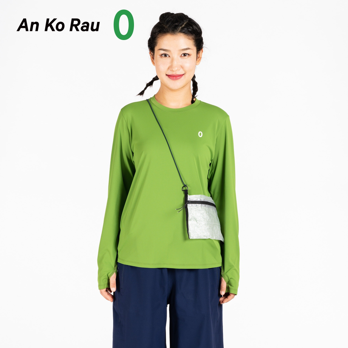 An Ko Rau An Gao zero hand-painted graphics quick-drying long sleeve sports multi-color T-shirt female A0203TS05
